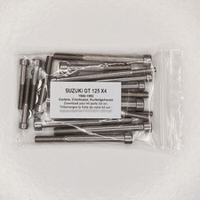 SUZUKI GT 125 X4 1980-1982 Kit n°2 vis BTR inox carters moteur GT125