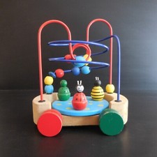 Jouet véhicule boulier bois