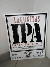 Ardoise bière lagunitas chien