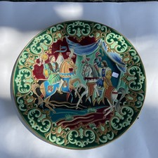 Grand plat aux émaux de Longwy 