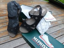chaussures femme méphisto soft-air, neuves , 41, noire en daim, dans boite