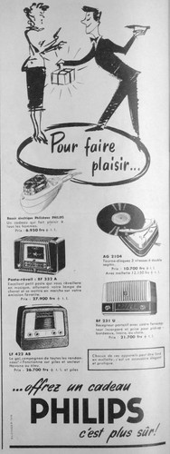 Publicité 1953 philips rasoir - publicitÉ,