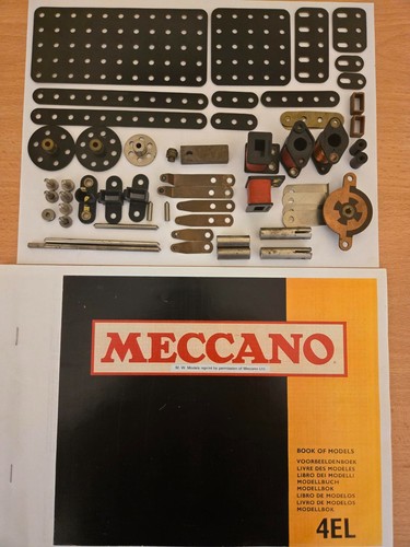 Meccano 4el parts and book - meccano, of