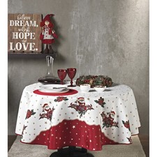 Nappe ronde père noël