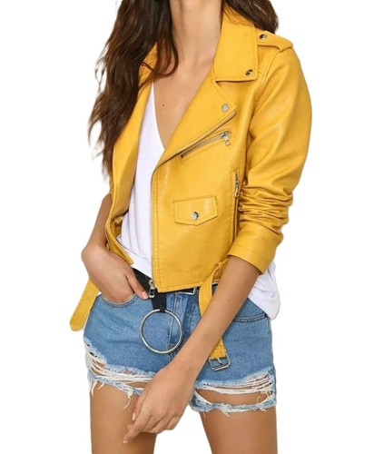 Blouson moto motard jaune - , pour