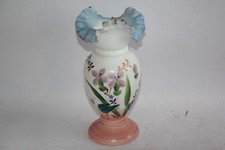 Vase opaline émaillée Fleurs