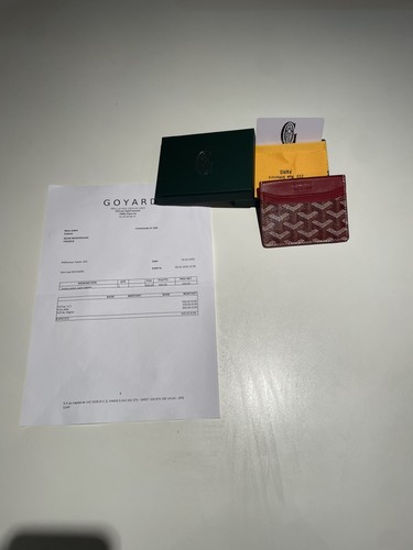 Porte cartes goyard - porte-cartes, rouge