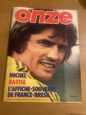 MAGAZINE ONZE N°27 Michel NANTES BASTIA Affiche France Bresil Maxime Bossis