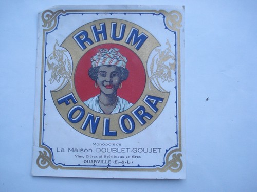 Etiquette ancienne rhum - etiquette,