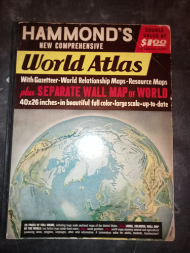 Ancien atlas mondial - , en