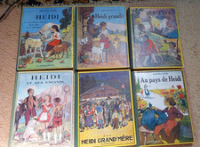 Lot de 6 livres - HEIDI - Johanna Spyri - éditeur Flammarion 1933-1941