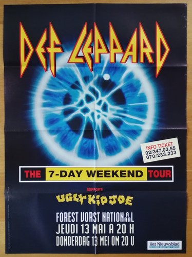 Def leppard affiche concert - leppard,