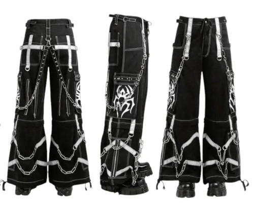 Pantalon cargo araignée - , blanc