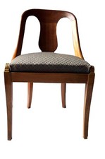 Paire de chaises Gondole bois massif