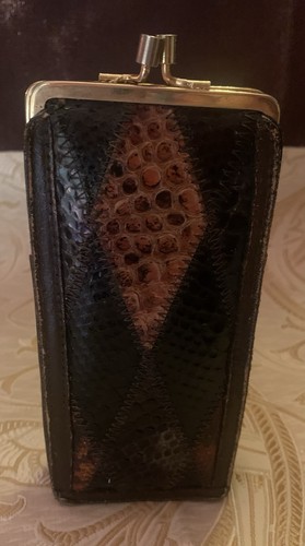 étui lunettes cuir - À, reptile