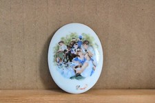 50x40 mm, Cabochon en porcelaine de Limoges, le dejeuner des canotiers Renoir