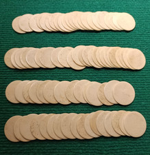 Ancien - Lot de 77 Jetons en OS pour Jeux de Société