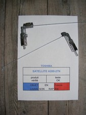Les 2 charnières pour TOSHIBA SATELLITE A200-27N