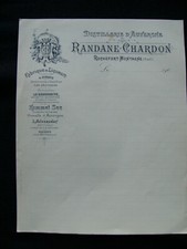 Début XXème Lettre facture vierge ROCHEFORT MONTAGNE distillerie d' Auvergne