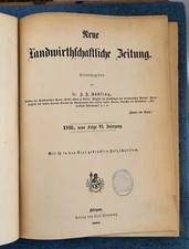 1869 Nouveau journal agricole magazine original livre ancien