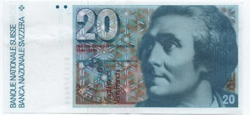 Switzerland suisse billet - switzerland, 20
