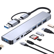 Hub USB C 8 en 2 USB 3.0