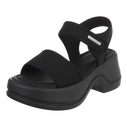 Sandales compensées noires - ,
