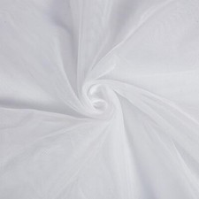 Tissu Tulle en Polyester de 1.6x5.47 m Tissu à Mailles Fines Blanc Filet en R...