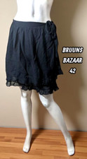 Bruuns Bazaar Taille 42 Superbe jupe patineuse doublée noire coton