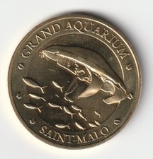 A-- 2022 TOKEN MEDAILLE MONNAIE DE PARIS -- 35 400 AQUARIUM SAINT-MALO MEDUSE