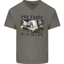 Blacksmith The Forge Is Fort avec Ce Un Hommes Col V Coton T-Shirt