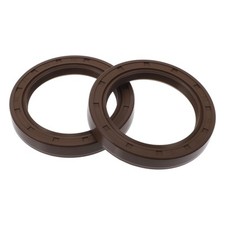 2pcs Joint Huile Double Lèvre FKM 50x68x10mm Marron pour Universel