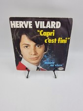 Vinyle 45 tours Hervé Vilard : Capri c’est Fini avec fourreau