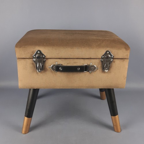 Pouf coffre conteneur - coffre, vintage
