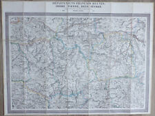 Carte Département français réunis Indre Vienne Deux-Sèvres Cassini Langlois 1850