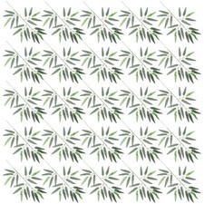  25 Pcs Bambou Artificiel Interieur Feuilles Artificielles Vertes Décoration De