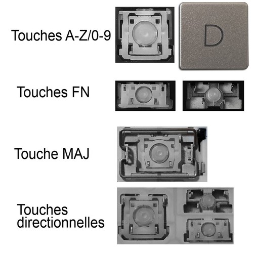 Touche clavier pour 240 - touche, de