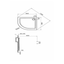 Receveur angle arkitekt - 1, 4