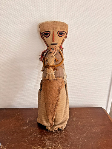 Ancien poupée funéraire - ancien,
