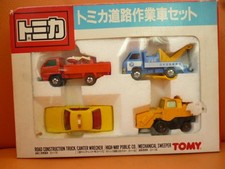 Ensemble de véhicules de travail routier Tomica, véhicule de signalisation de...