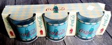 Coca Cola - Pack de 3 verres Cristal d Arques, en coffret d origine - 1998
