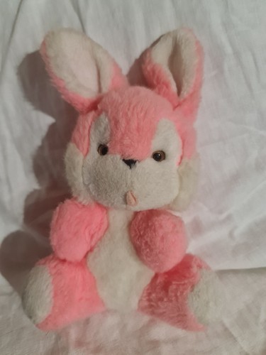 Doudou peluche lapin assis - lapin,