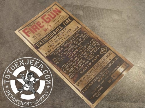 Decalcomanie label extincteur - label,