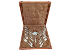 Coffret de couverts de service à dessert orfèvrerie  Noël Collet