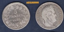 5 Francs 1833 D Lyon TB - TL