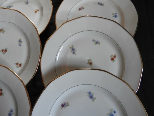 Lot assiettes plates - x6,