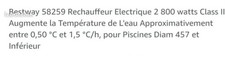 Bestway 58259 Électrique