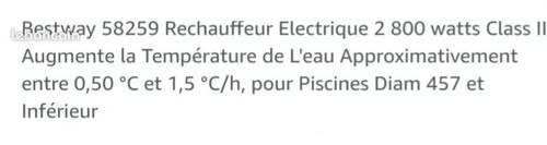 Bestway 58259 électrique - 58259,