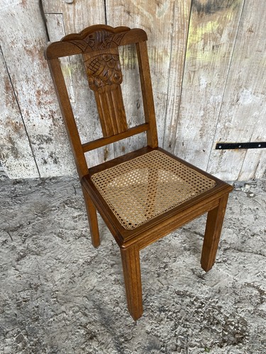 Chaise ancienne art déco bois - dÉco,