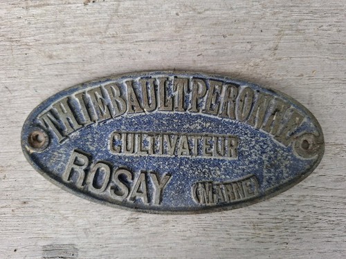 Plaque ancienne chariot - ancienne,